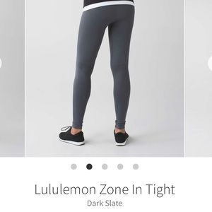 Slate Gray Lululemon Zone In Compression Tights 8